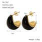 Tropical Water Droplets Resin Earrings [304 Stainless Steel, 18K Gold Plated]