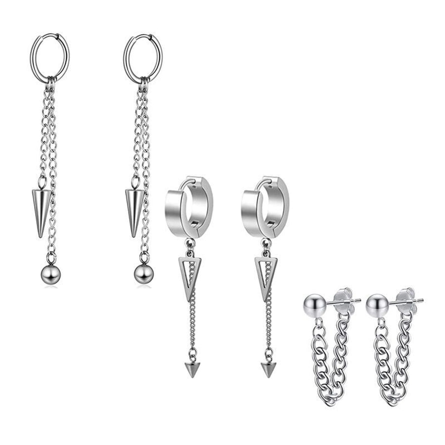 Sets of Drop Earrings [ Stainless Steel]