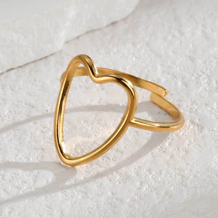 Mix Design Ring [304 Stainless Steel 14K Gold Plated]