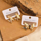 Shiny Stones Butterfly Earrings [304 Stainless Steel,18K Gold Plated]