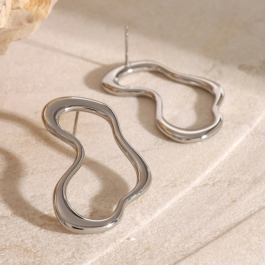 Artistic Silver Earrings [304 Stainless Steel]