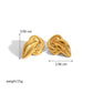 Mix Designs Earrings [304 Stainless Steel,18K Gold Plated]