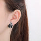 Flower Resin Droplets Earrings [304 Stainless Steel,18K Gold Plated]