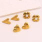 Mix Designs Earrings [304 Stainless Steel,18K Gold Plated]