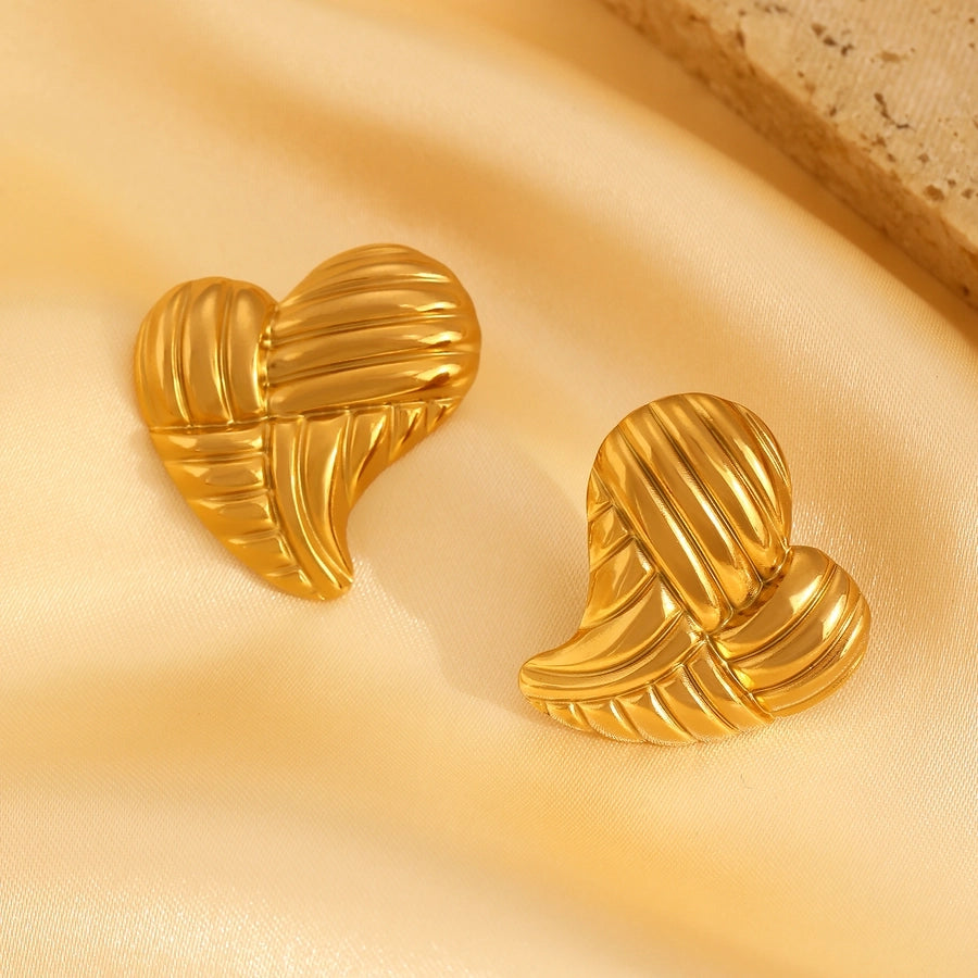 Mix Designs Earrings [304 Stainless Steel, 18K Gold Plated]