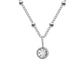 Geometric Rhinestones Pendant Necklace [304 Stainless Steel,14K Gold Plated]