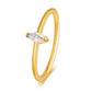 Horse Eye Zircon Ring [304 Stainless Steel 18K Gold Plated]