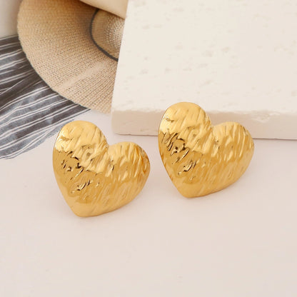 Heart Shape Earrings [304 Stainless Steel]