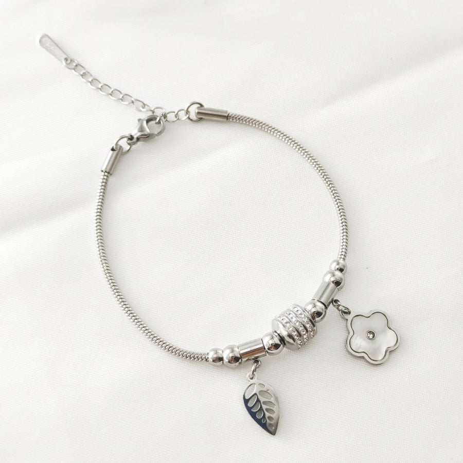 Flower Leaf Bracelet [304 Stainless Steel]