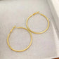 Classic Style Round Hoop Earrings [304 Stainless Steel,18K Gold Plated]