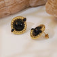 Vintage Style Acrylic Earrings [304 Stainless Steel,18K Gold Plated]