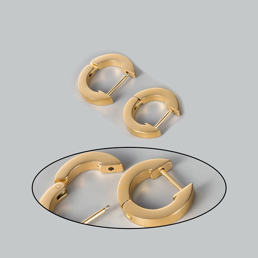 Hoop Earrings [Stainless Steel 18K Gold Plated]