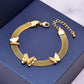 Butterfly Chain Bracelet [304 Stainless Steel, 18K Gold Plated]