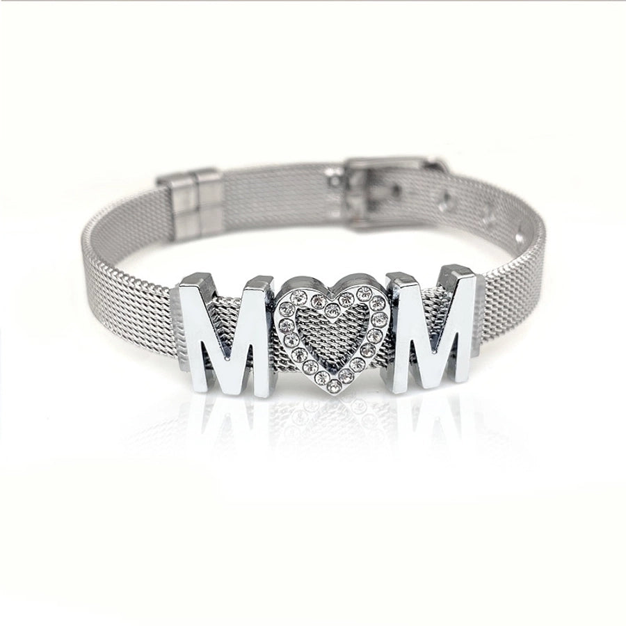 Mamma Rhinestones armbånd [rustfritt stål]