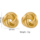 Mix Desgns Bow Knot Shell Earrings [316 Stainless Steel,18K Gold Plated]