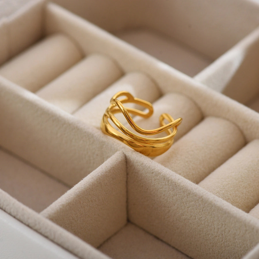 Mescola Designs Gold Ring [acciaio inossidabile]