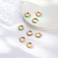 Color Block Epoxy Earrings [304 Stainless Steel,18K Gold Plated]