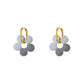 Flower-Shaped Earrings [Stainless Steel, 18K Gold Plated]