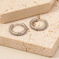 U Shape Circle Hoop Earrings [304 Stainless Steel,18K Gold Plated]