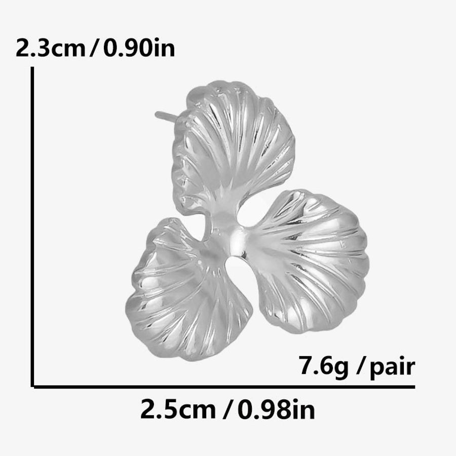 Brincos de flor [304 aço inoxidável]