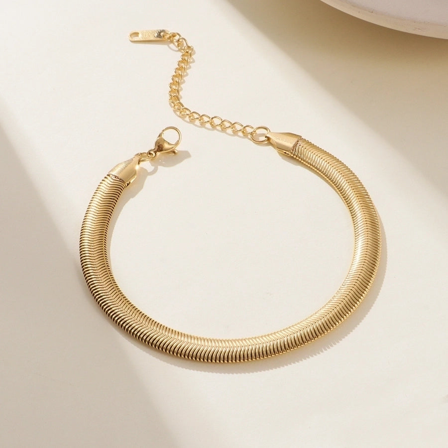 Braccialetti a catena [acciaio inossidabile 316L, oro 18K placcato]