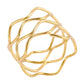 Criss Cross Hollow Ring [304 Stainless Steel 18K Gold Plated]