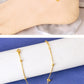 Heart Shape Anklet [304 Stainless Steel, 18K Gold Plated]