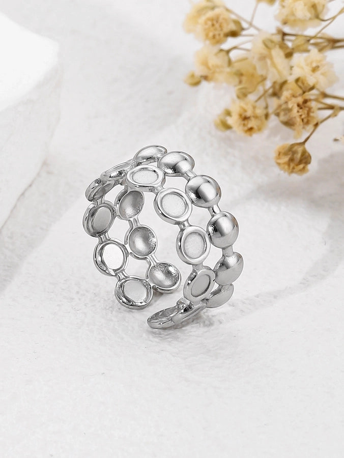 Asymmetrical Beads Ring [304 Stainless Steel]