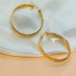 Large Hoop Earrings [304 Stainless Steel, 18K Gold Plated]