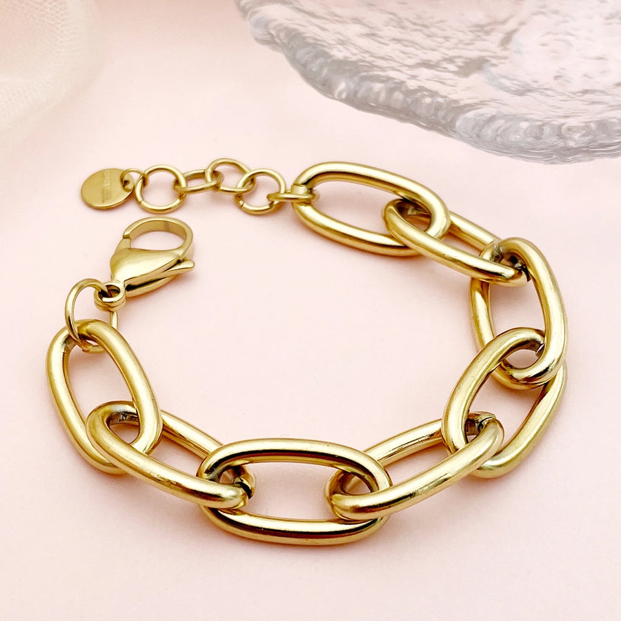 Thick Link Chain [304 Stainless Steel,14K Gold Plated]