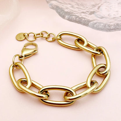 Thick Link Chain [304 Stainless Steel,14K Gold Plated]