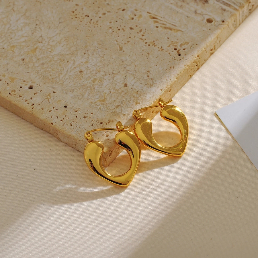 Mix -Design -Hoop -Ohrringe [304 Edelstahl, 18K Gold plattiert]