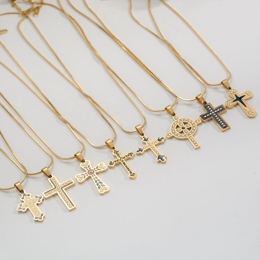 Cross Necklace [304 Stainless Steel]