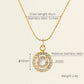 Elegant Simple Style Geometric Zircon Pendant Necklace [304 Stainless Steel,18K Gold Plated]