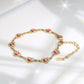 Heart Shape Bracelet [304 Stainless Steel, 18K Gold Plated]