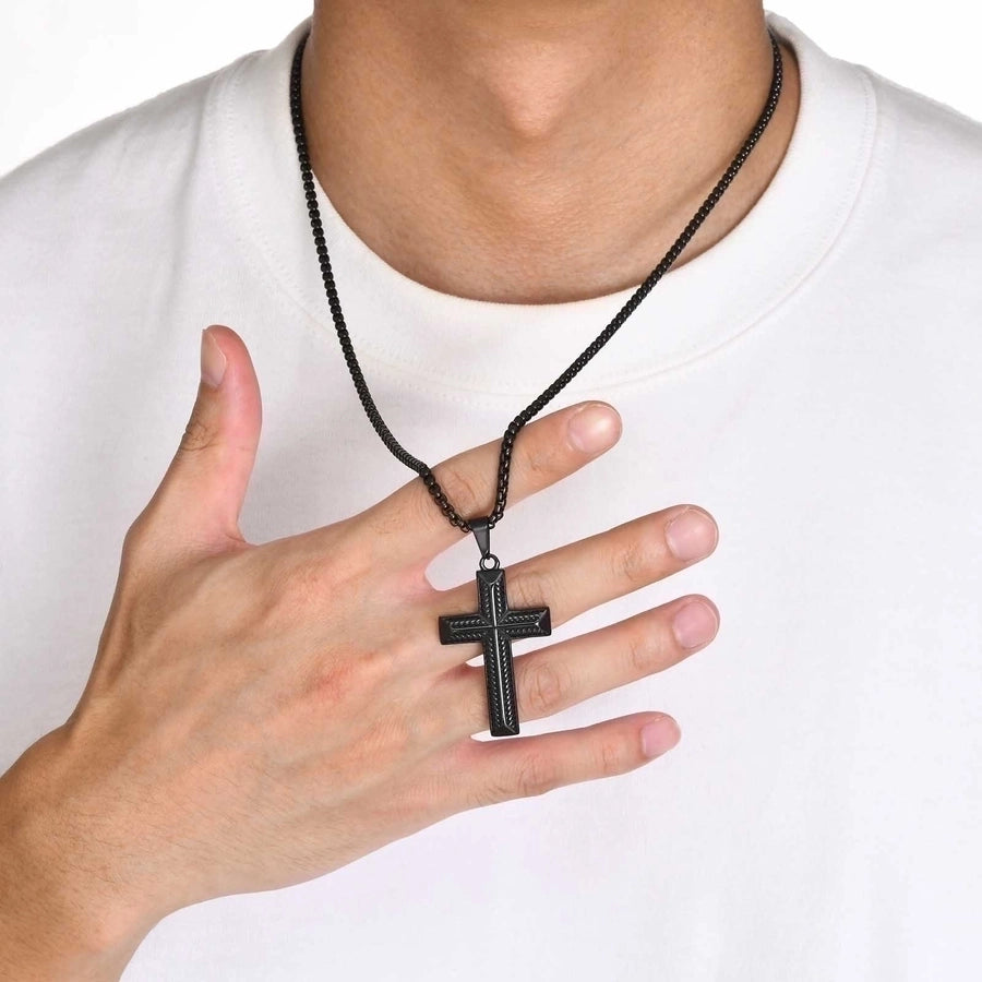 Cross Pendant Necklace [304 Stainless Steel]