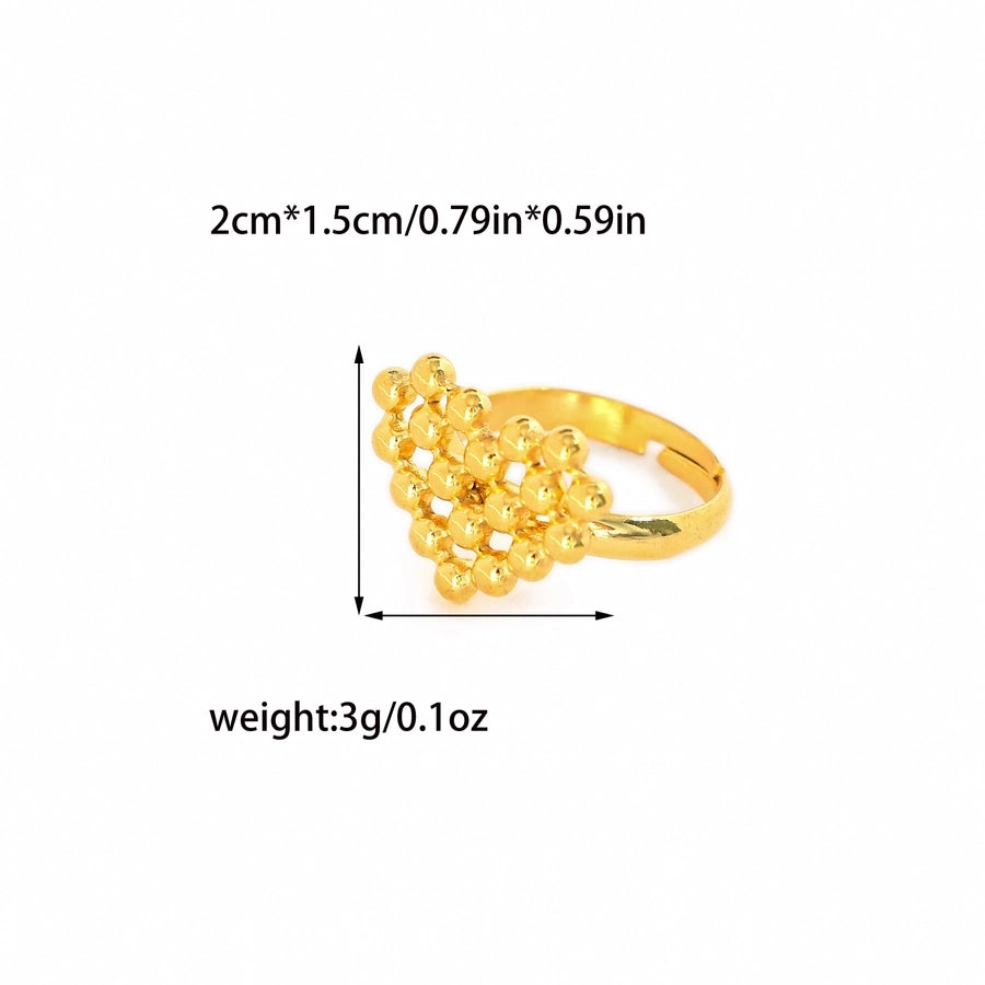 Triangle Tree Heart Ring [304 Roestvrij staal 14K GOUD VERPLICHT]