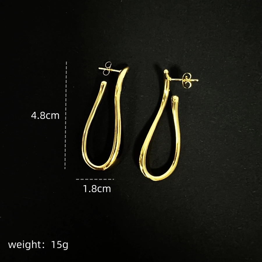 Gold Irregular Earrings [304 Stainless Steel]