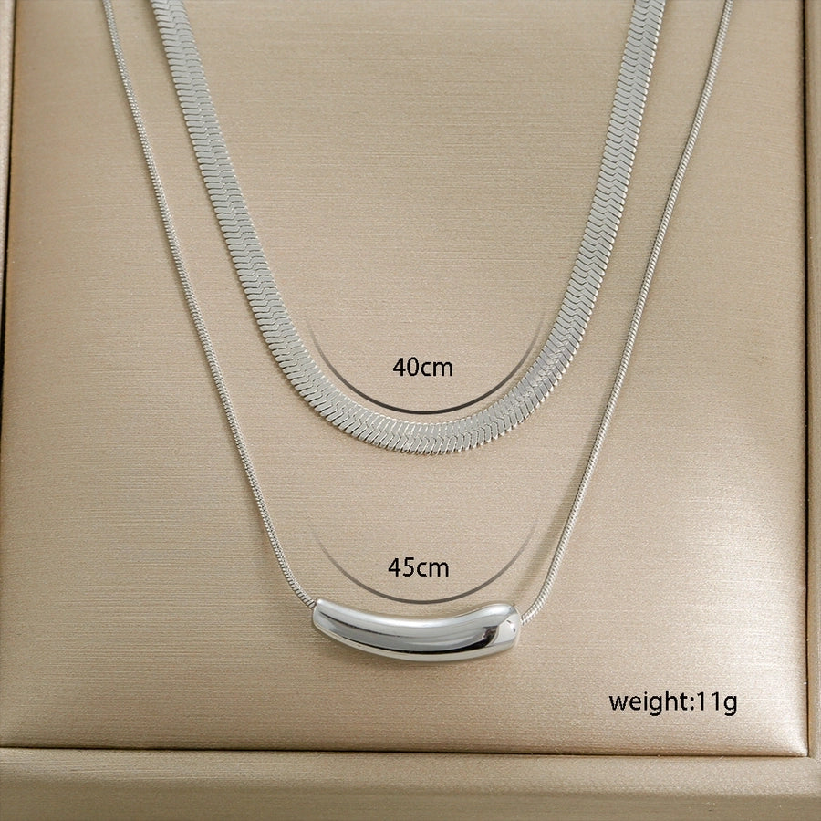 Double Layer Necklace [304 Stainless Steel]