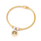 Tree/Eye/Flower Bracelets Bangle [304 Stainless Steel,18K Gold Plated]