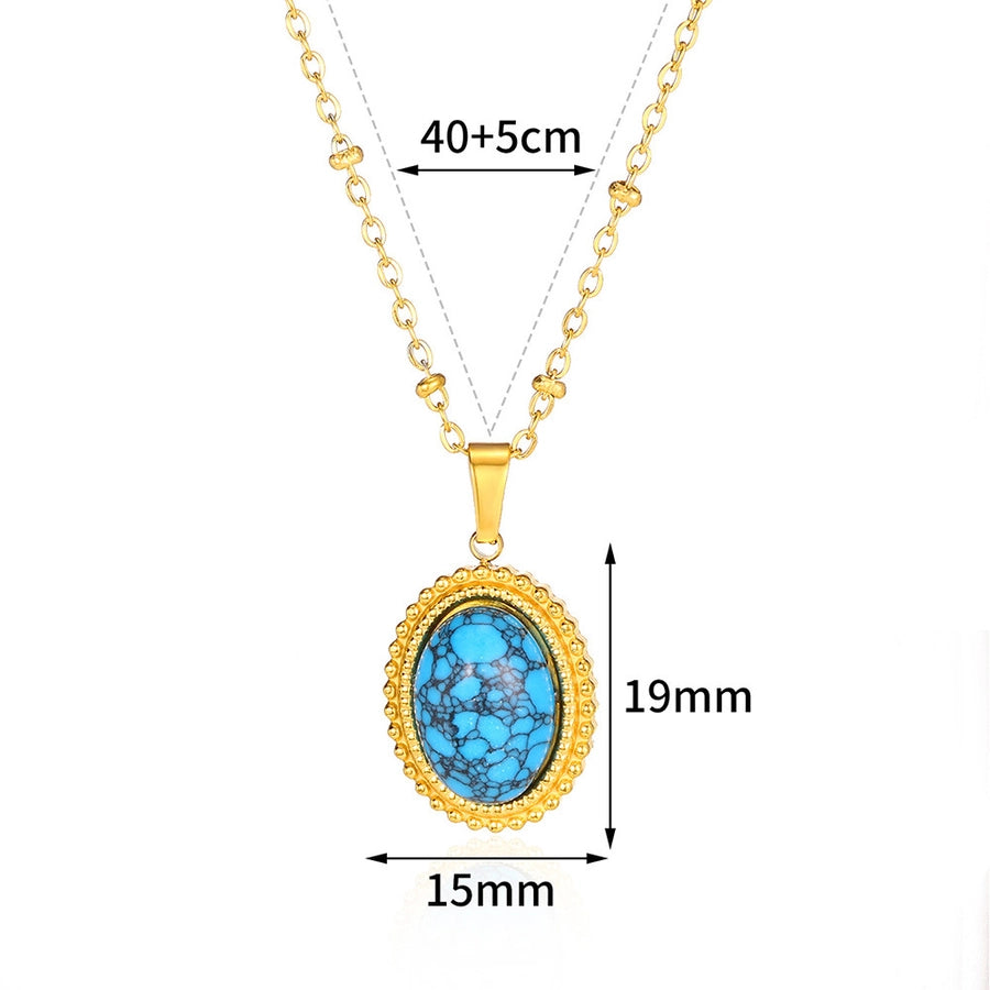 Jewelry Bohemian Round 304 Stainless Steel Plating Pendant Necklace