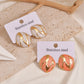 Pastel Gold Earrings [304 Stainless Steel,18K Gold Plated]