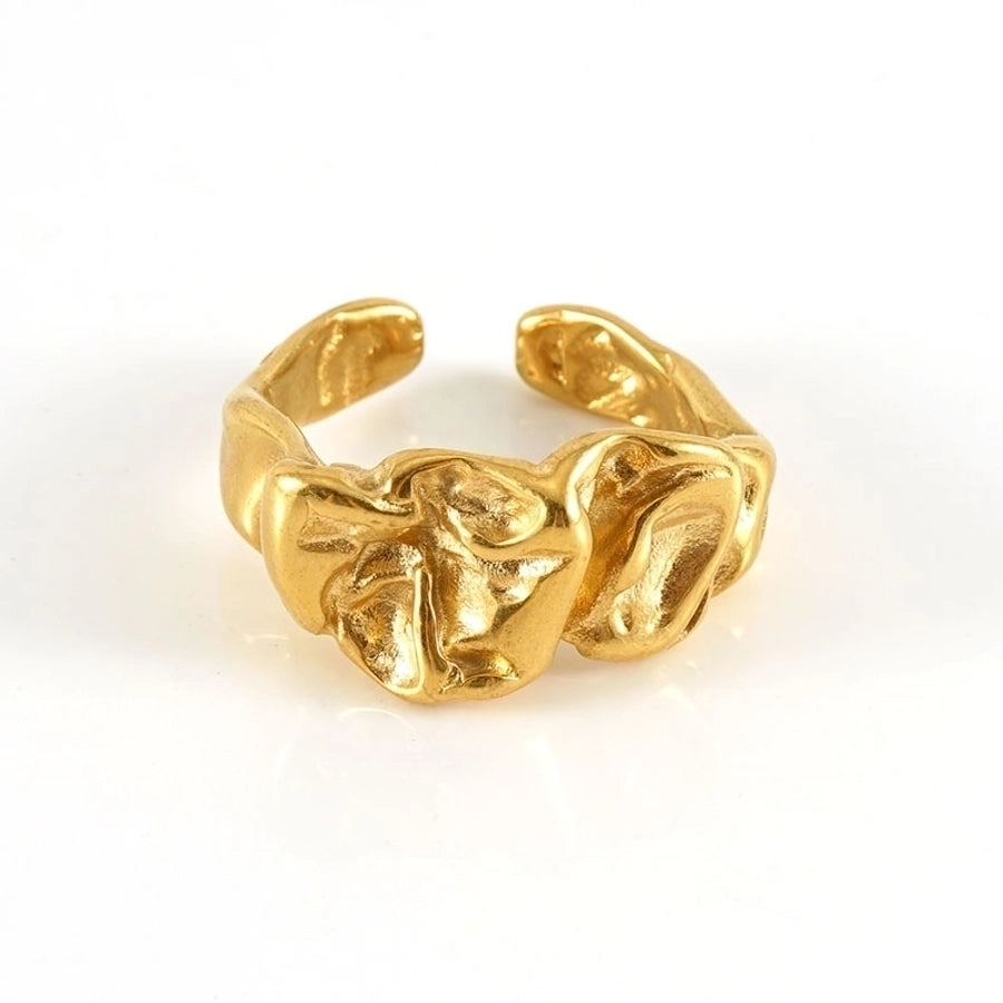 Irregular Open Ring [Stainless Steel 18K Gold Plated]