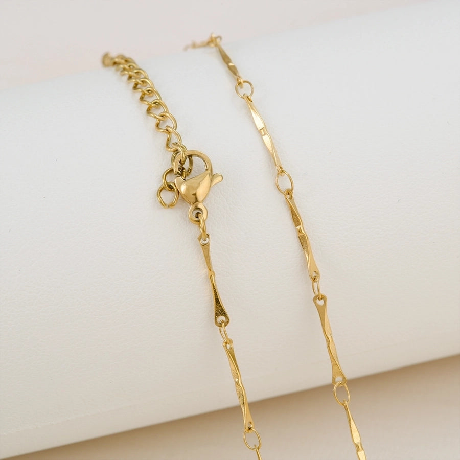 Chain Necklace [304 Stainless Steel,18K Gold Plated]