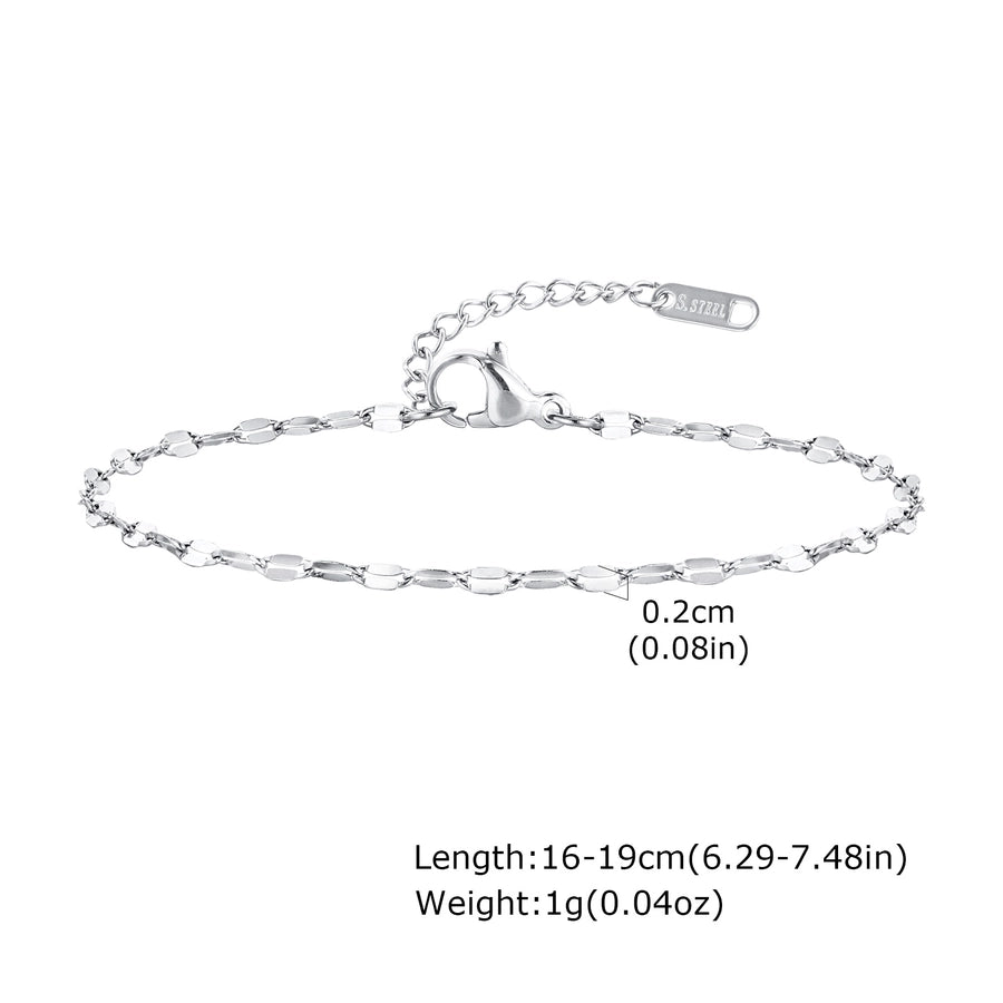 Chain Bracelets [201 Stainless Steel, 18K Gold Plated]