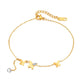 Butterfly Zircon Anklet [Stainless Steel]