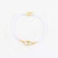 Double Heart  Nylon Woven Chain String Bracelet [304 Stainless Steel]