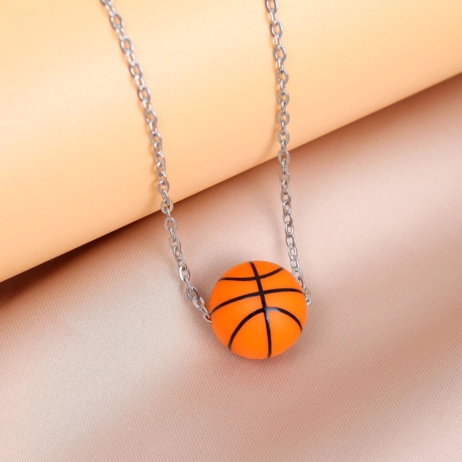 Ball Silica Gel Necklace [304 Stainless Steel]