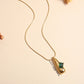 Vintage Style Pendant Necklace [304 Stainless Steel 18K Gold Plated]