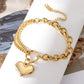 Multi Chain Heart Bracelet [Stainless Steel]